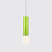 Olivia’s Modern Cylinder Pendant - Adjustable Hanging Light In Blue Or Green / 11’ Warm