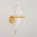 Origami Bird Led Wall Sconce In Gold: Warm/White Bedroom Lighting Fixture