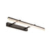 Kate Opulent Glow: Modern Black Led Vanity Light