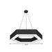 Modern Black Hexagonal Led Pendant Light