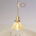 Beth’s Amber Ruffle Glass Pendant - Retro Kitchen Light Lights