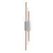 Luminescent Lines: Modern Led Wall Light With Marble Accents