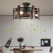 Modern Retro Ceiling Fan Light American Industrial Vintage Lamp 110V 260V Dining Room Bedroom