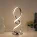 Modern Silver Led Table Lamp - Luxury Adjustable Brightness For Bedroom Study And Home Decoration