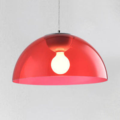 Astrid’s Nordic Dome Pendant Light (Red/Black/White) Lighting