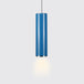 Olivia’s Modern Cylinder Pendant - Adjustable Hanging Light In Blue Or Green / 11’ Warm