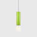 Olivia’s Modern Cylinder Pendant - Adjustable Hanging Light In Blue Or Green / 11’ Warm