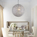 Isabella’s Sparkling Symphony: Modern Led Chandelier With Crystal Orb Shade