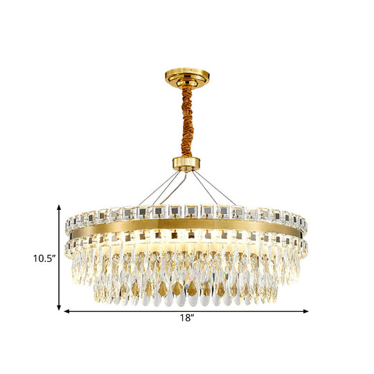 Aurora’s Modern Crystal Chandelier: A Touch Of Elegance With Sparkling Light Ceiling