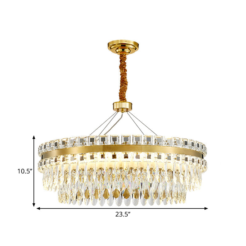 Aurora’s Modern Crystal Chandelier: A Touch Of Elegance With Sparkling Light Ceiling