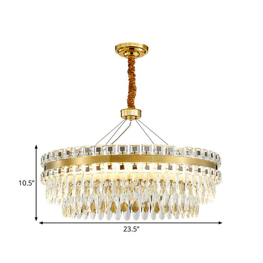 Aurora’s Modern Crystal Chandelier: A Touch Of Elegance With Sparkling Light Ceiling