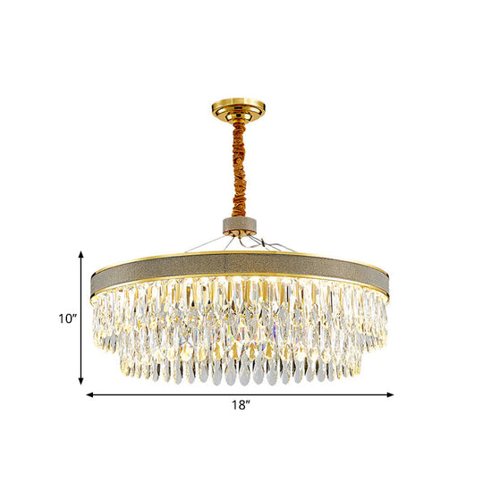 Modern Elegance With Sparkling Crystals: Led Chandelier