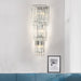 Jane Prismatic Glow: Modern 3 - Light Wall Sconce Clear