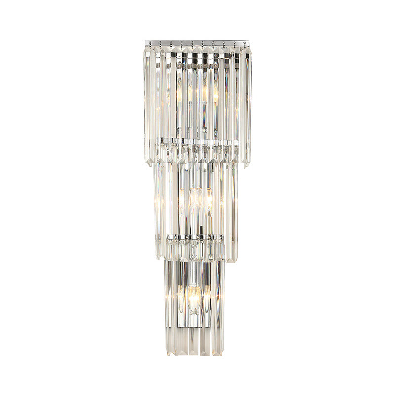 Jane Prismatic Glow: Modern 3 - Light Wall Sconce