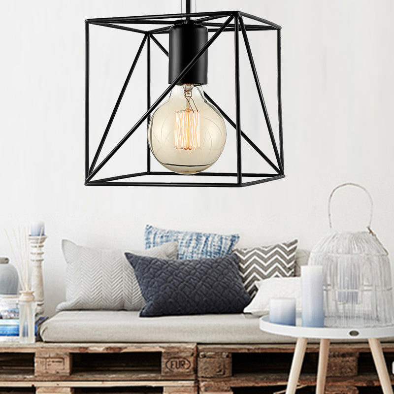 Emersyn Your Space With Exposed Beauty: The Wire Frame Semi - Flush Ceiling Light Black