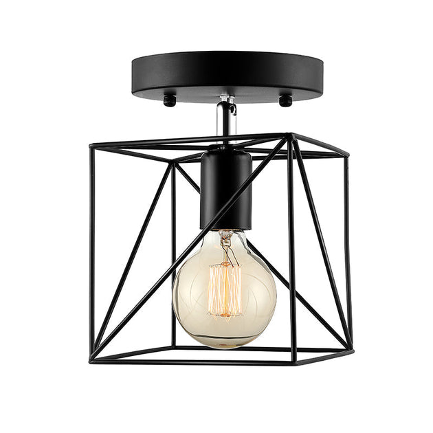 Emersyn Your Space With Exposed Beauty: The Wire Frame Semi - Flush Ceiling Light