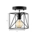 Emersyn Your Space With Exposed Beauty: The Wire Frame Semi - Flush Ceiling Light