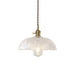 Isabella’s Modern Brass Pendant: Etched Glass Meets Vintage Charm