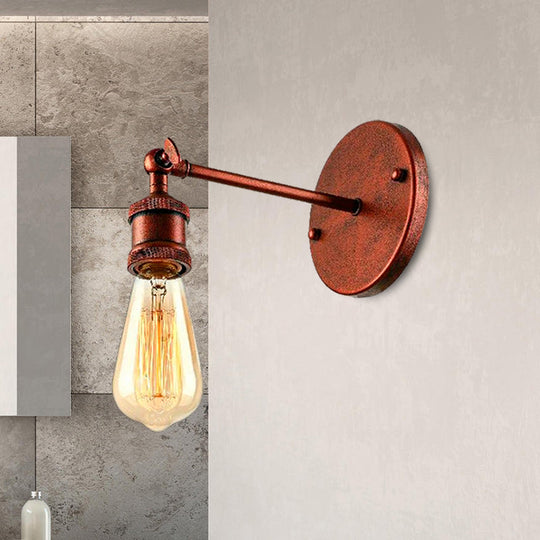 Rustic Charm Meets Modern Functionality: The Copper Halo Wall Sconce