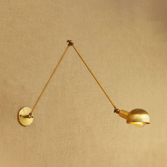 Watson’s Industrial Swing Arm: Brass Beauty For Focused Light (1 - Light Sconce)