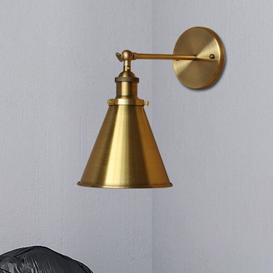 Captivate Your Living Room With Industrial Flair: The Conical Wall Mount Light Wall Light