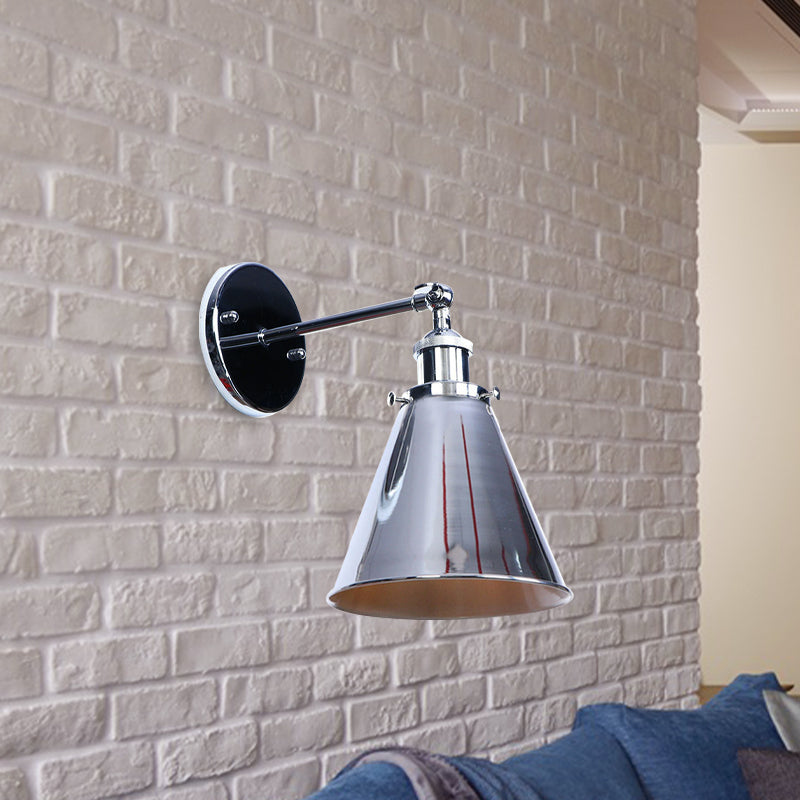 Captivate Your Living Room With Industrial Flair: The Conical Wall Mount Light Wall Light