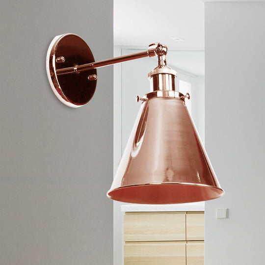 Captivate Your Living Room With Industrial Flair: The Conical Wall Mount Light Wall Light