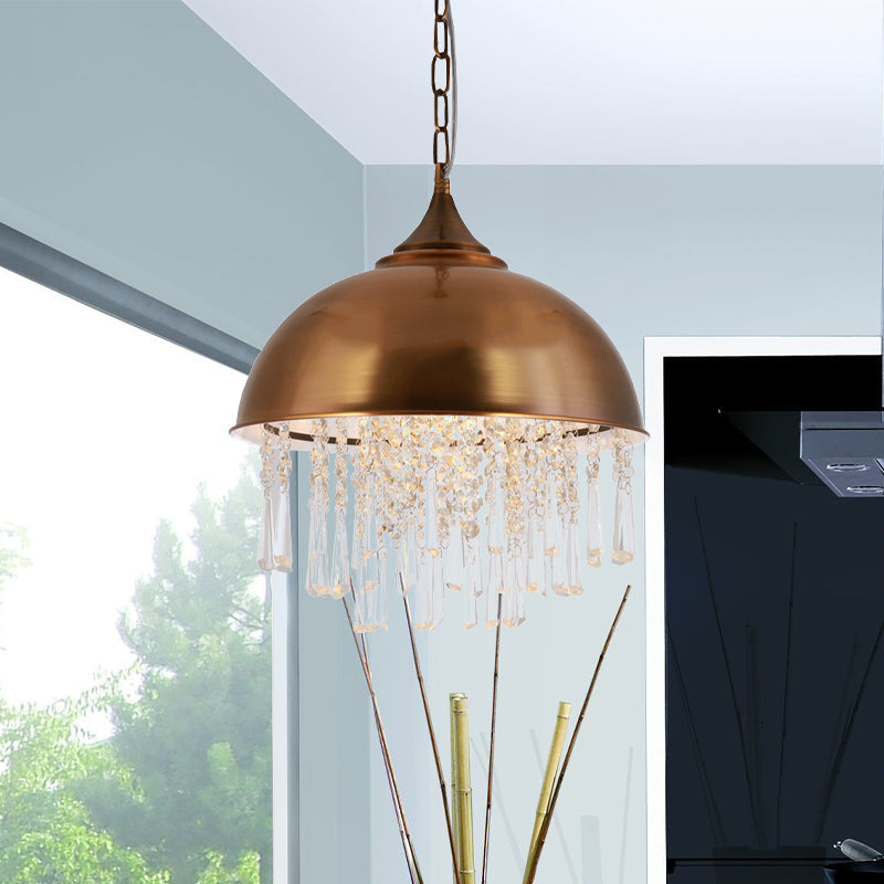 Harlow - Glamorous Industrial Pendant Light With Crystal Accents (1 - Light)