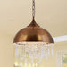 Harlow - Glamorous Industrial Pendant Light With Crystal Accents (1 - Light)