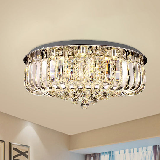 Layla Modern Gold Led Crystal Chandelier Clear / 23.5’ Warm