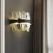 Noelle Elegance Meets Sparkling Illumination: The Black Led Wall Sconce With Crystal Shade