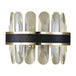 Noelle Elegance Meets Sparkling Illumination: The Black Led Wall Sconce With Crystal Shade