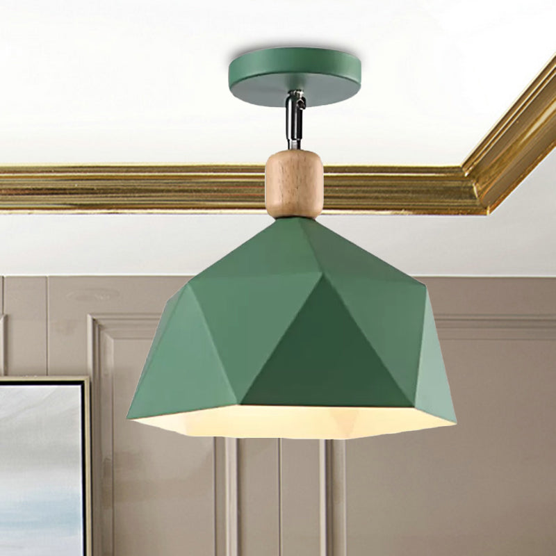 Emma’s Modern Adjustable Macaron Hexagon Ceiling Light - Elevate Your Space With Gray White And