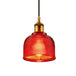 Sadie Modern Glass Pendant - Grid Design In Striking Colors