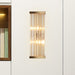 Modern Elegance Meets Warmth: Minimalist Crystal Wall Sconce Clear / Square Plate