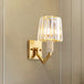 Isabella’s Postmodern Crystal Prism Wall Sconce - Modern Elegance Clear