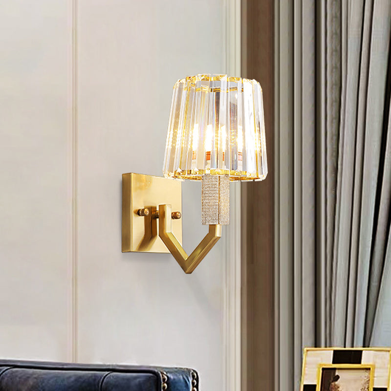 Isabella’s Postmodern Crystal Prism Wall Sconce - Modern Elegance