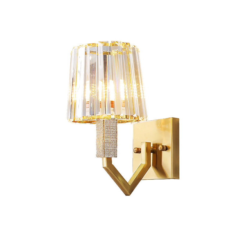 Isabella’s Postmodern Crystal Prism Wall Sconce - Modern Elegance