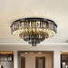 Sparkling Elegance: Modern Led Flushmount With Crystal Prisms