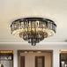 Sparkling Elegance: Modern Led Flushmount With Crystal Prisms