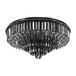 Sparkling Elegance: Modern Led Flushmount With Crystal Prisms