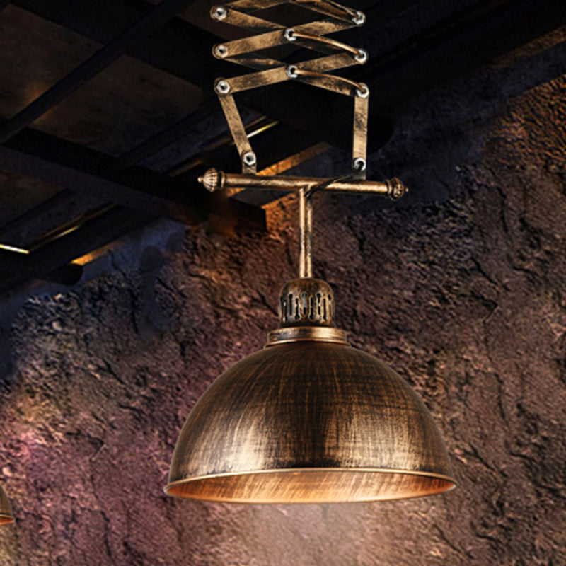 Enhance Your Clothing Store With Industrial Charm: The Bronze Bowl Drop Lamp Extendable Arm