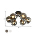 Kate Opulent Glow - 6 - Light Semi - Flush Mount Ceiling Light