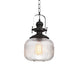 Evelyn’s Enchanting Embrace - Ribbed Glass Pendant Lamp