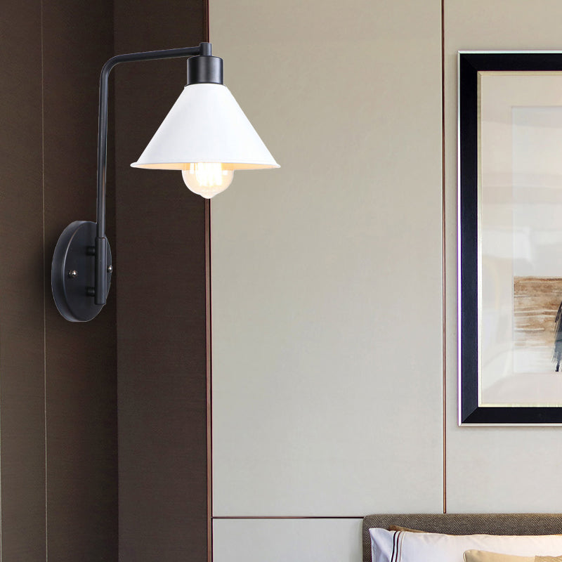 Melanie Retro Wall Sconce: Chic White Light For Any Space