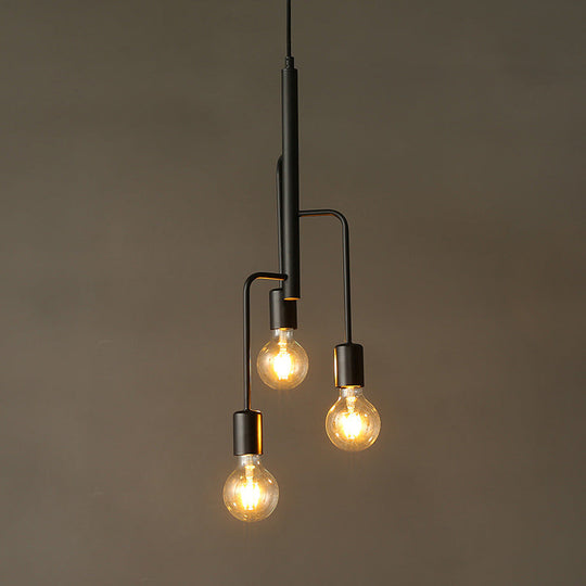 Illuminate Your Space With Timeless Style: The Industrial 3 - Light Chandelier