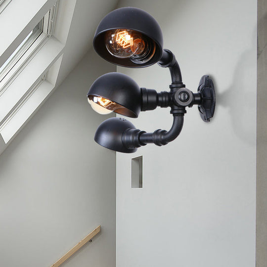 Archer’s Industrial Trio: Vintage Charm & Modern Lighting Black / B Wall Light