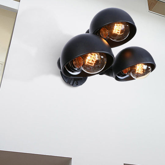 Archer’s Industrial Trio: Vintage Charm & Modern Lighting Black / A Wall Light