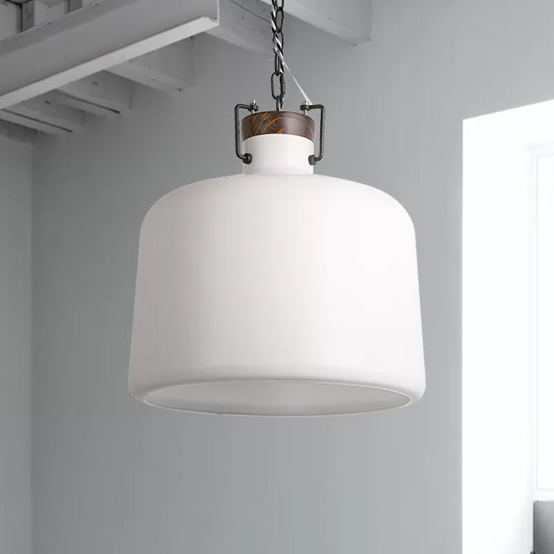 Carter - Industrial Bucket Pendant Light (Black/White 1 - Light)