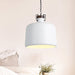 Carter - Industrial Bucket Pendant Light (Black/White 1 - Light) White